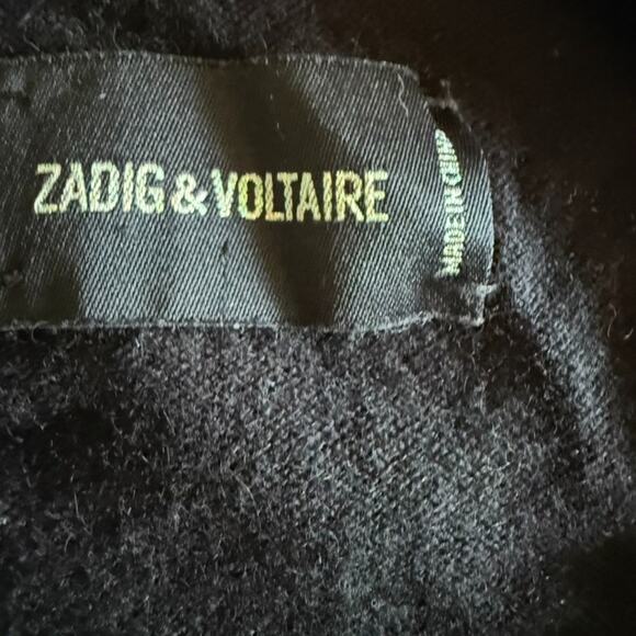 Zadig & Voltaire Jona Studded Merino Wool Cashmere Sleeveless Tank Top Size XS - Picture 6 of 7